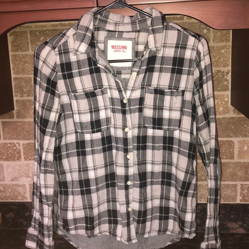 Black and white flannel